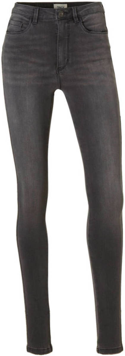 Only high waist skinny jeans grijs