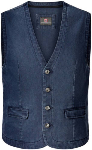 Jan Vanderstorm gilet Plus Size Torell blauw