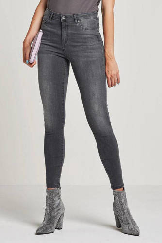 VERO MODA high waist skinny jeans VMSOPHIA dark grey denim