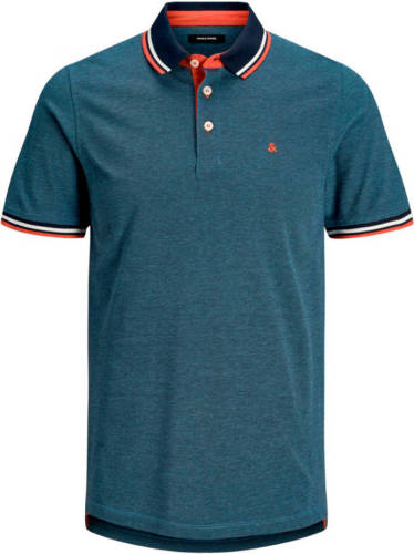 Jack & Jones ESSENTIALS slim fit polo petrol