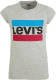 Levi's Kids T-shirt met logo grijs melange/roze/blauw