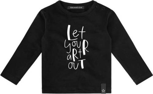 Your Wishes longsleeve met printopdruk zwart