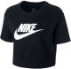 Nike cropped T-shirt zwart