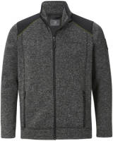 Jan Vanderstorm gemêleerd vest Plus Size Yul grijs