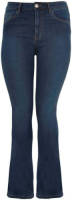 Yoek high waist flared jeans blauw