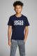 Jack & Jones JUNIOR T-shirt Corp met logo donkerblauw