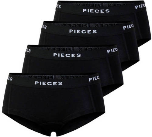 PIECES short (set van 4) zwart