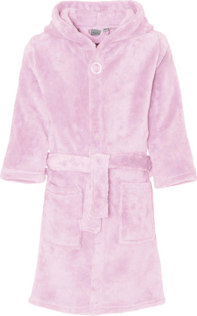 Playshoes fleece badjas lichtroze