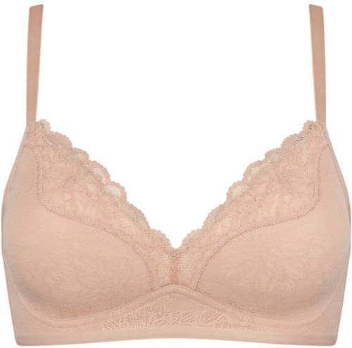 Triumph voorgevormde bh zonder beugel Fit Smart lichtbeige