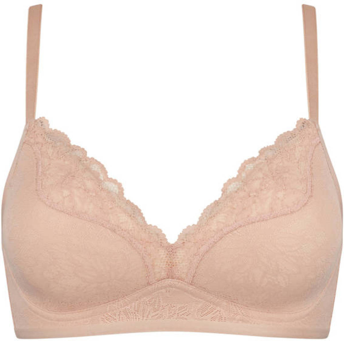 Triumph voorgevormde bh zonder beugel Fit Smart lichtbeige