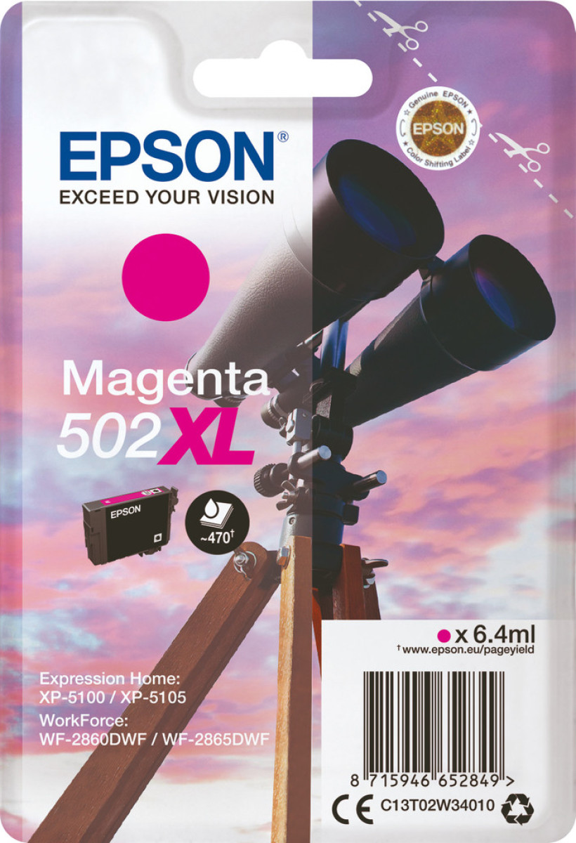 Epson 502XL Magenta (C13T02W34010)