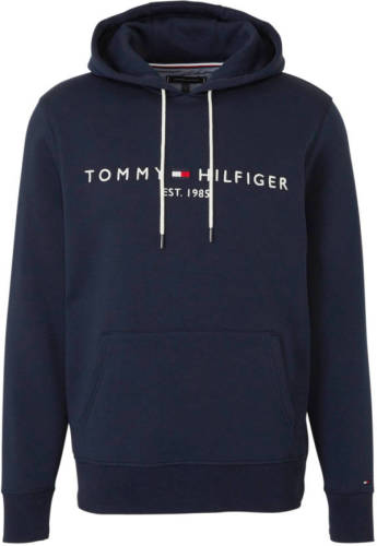 Tommy hilfiger hoodie met logo blauw