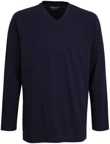 Ceceba +size pyjamatop donkerblauw