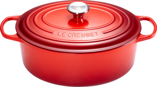 Le Creuset Ovale Stoof-/Braadpan 27 cm Kersenrood