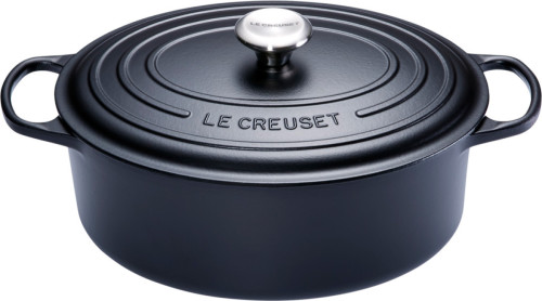 Le Creuset Ovale Stoof-/Braadpan 31 cm Zwart