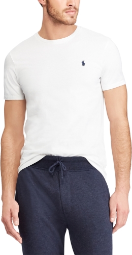 T-shirt Korte Mouw Polo ralph lauren  T-SHIRT AJUSTE COL ROND EN COTON LOGO PONY PLAYER