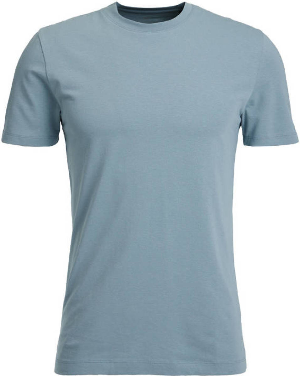 WE Fashion T-shirt met biologisch katoen lichtblauw