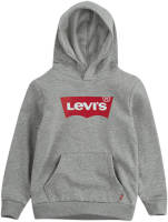 Levi's Kids hoodie Batwing met logo grijs melange