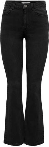 JACQUELINE DE YONG flared regular waist jeans antraciet