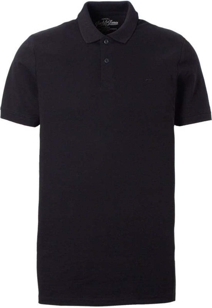 Jack & Jones ESSENTIALS Basic slim fit polo zwart
