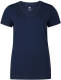 WE Fashion basic T-shirt met biologisch katoen marine blauw