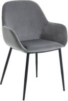Kave Home eetkamerstoel Konna velours (set van 2)