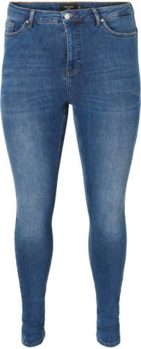 VERO MODA CURVE high waist skinny jeans Lora blauw