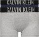 Calvin klein UNDERWEAR boxershort - set van 2 grijs/donkerblauw