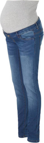 MAMALICIOUS slim fit zwangerschapsjeans Fifty blauw