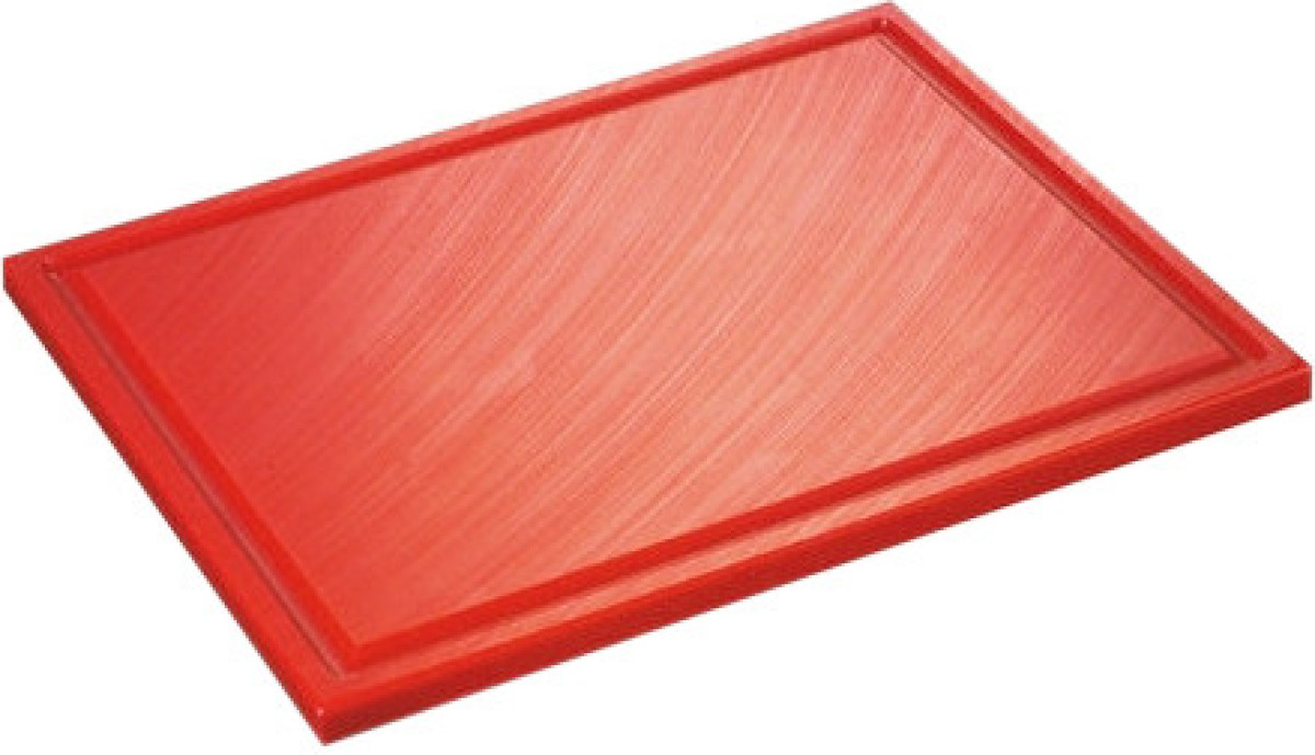 Inno Cuisinno Horeca Snijplank met ril 32,5 cm Rood