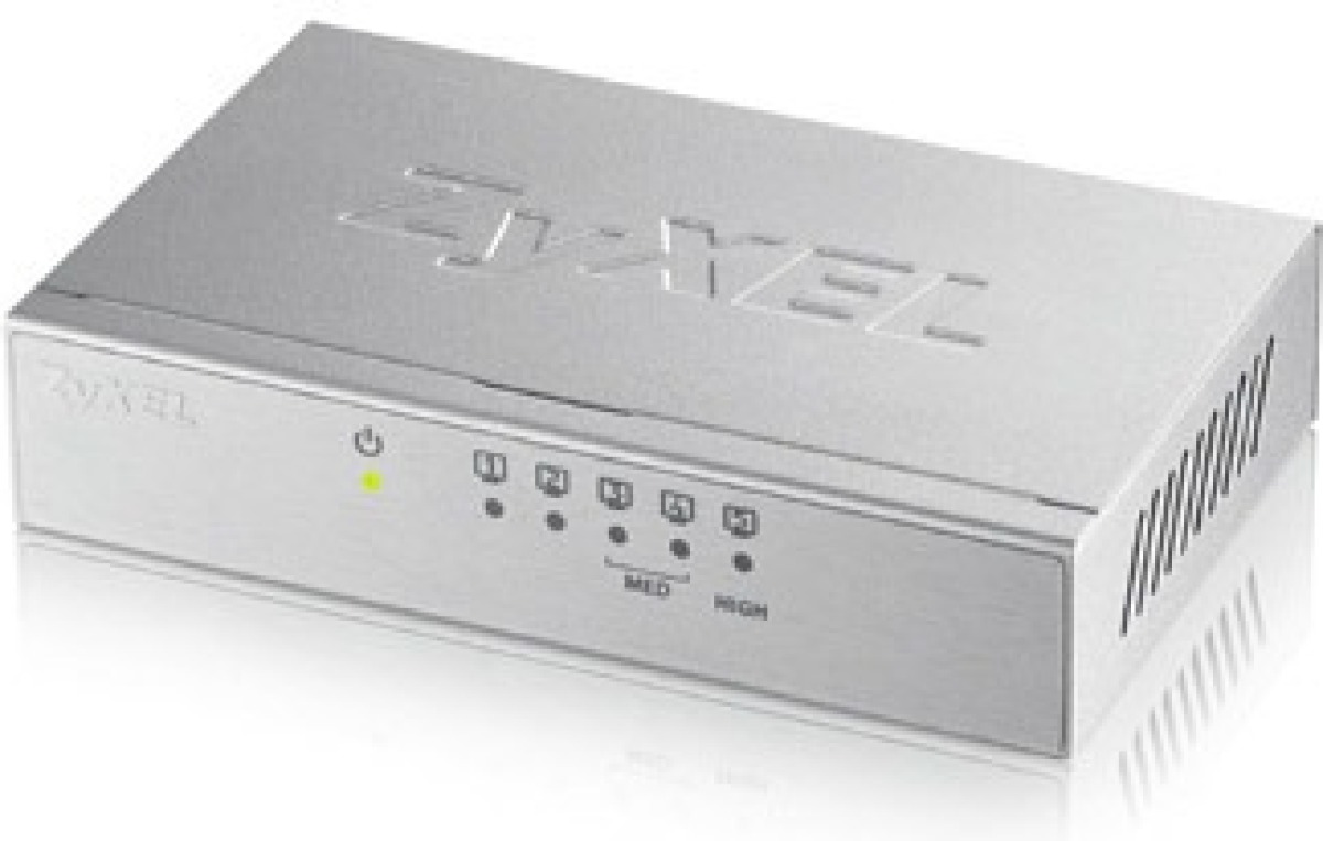 Zyxel externe 5 poorts Gigabit switch zilver switch