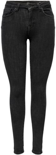 Only push-up skinny jeans Power donkergrijs