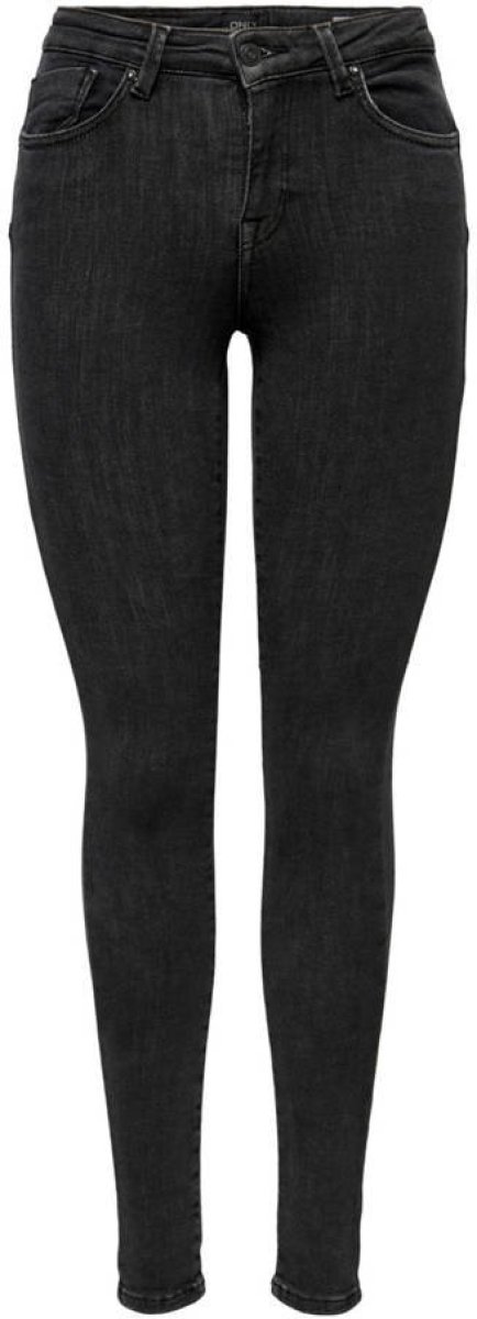 Only push-up skinny jeans Power donkergrijs