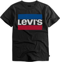 Levi's Kids T-shirt met logo zwart/rood/blauw