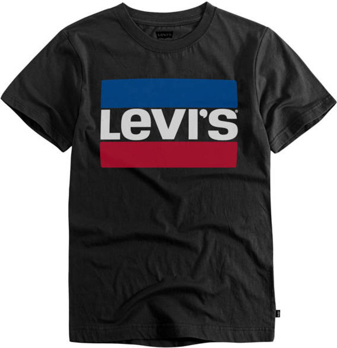 Levi's Kids T-shirt met logo zwart/rood/blauw