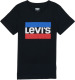 Levi's Kids T-shirt met logo zwart/rood/blauw