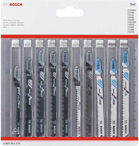 Bosch Professional 10-delige Decoupeerzaagbladenset
