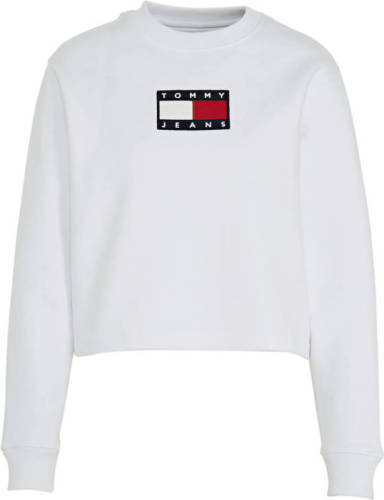 Tommy Jeans sweater van biologisch katoen wit