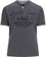 Jan Vanderstorm regular fit T-shirt Plus Size Nante met printopdruk grijs