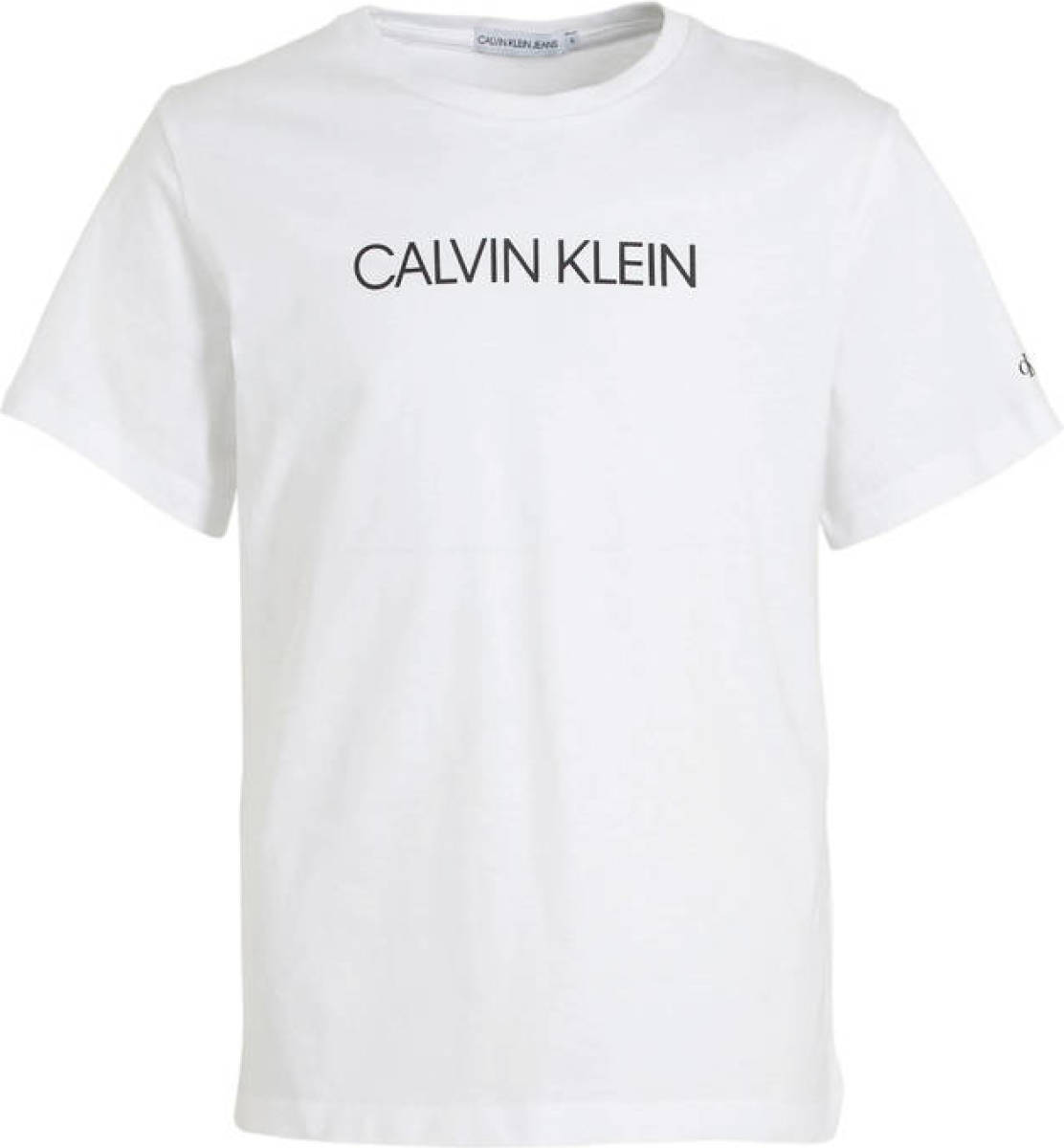 CALVIN KLEIN JEANS T-shirt van biologisch katoen wit