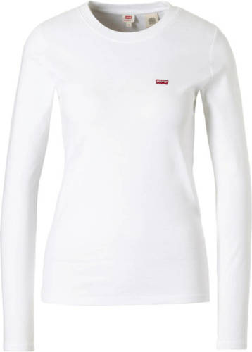 Levi's Longsleeve met logo wit
