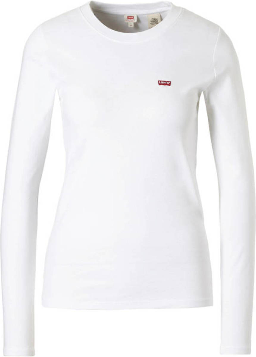 Levi's Longsleeve met logo wit