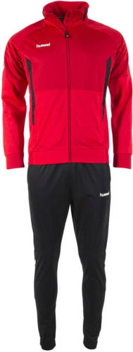 Hummel Senior trainingspak rood/zwart