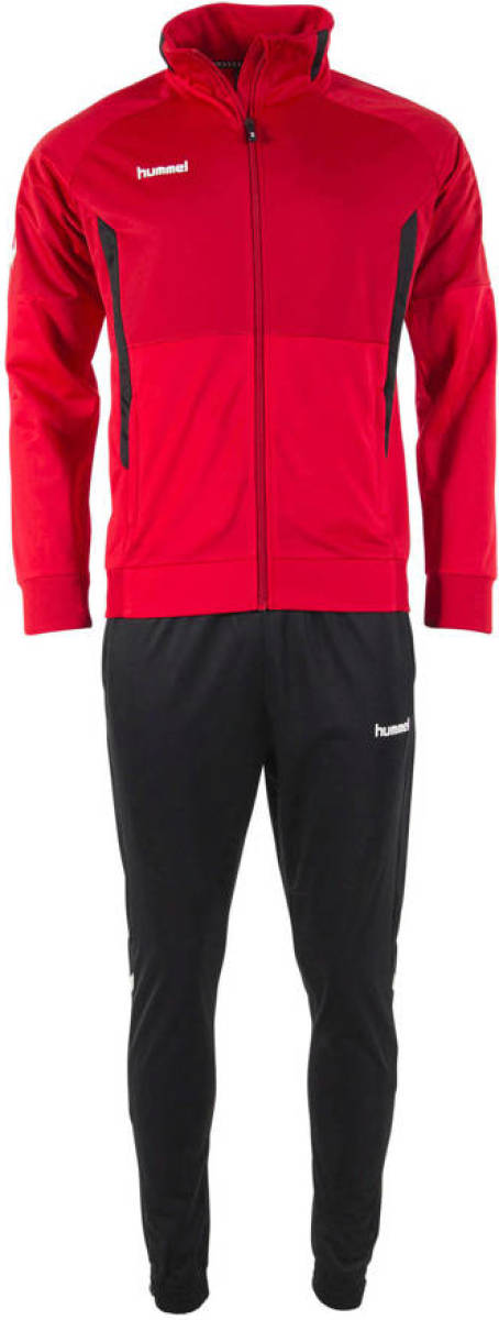 Hummel Senior trainingspak rood/zwart