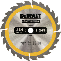 DeWalt Zaagblad voor Hout 184x16x1,8mm (24T)