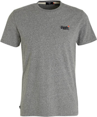 Superdry T-shirt grijs melange