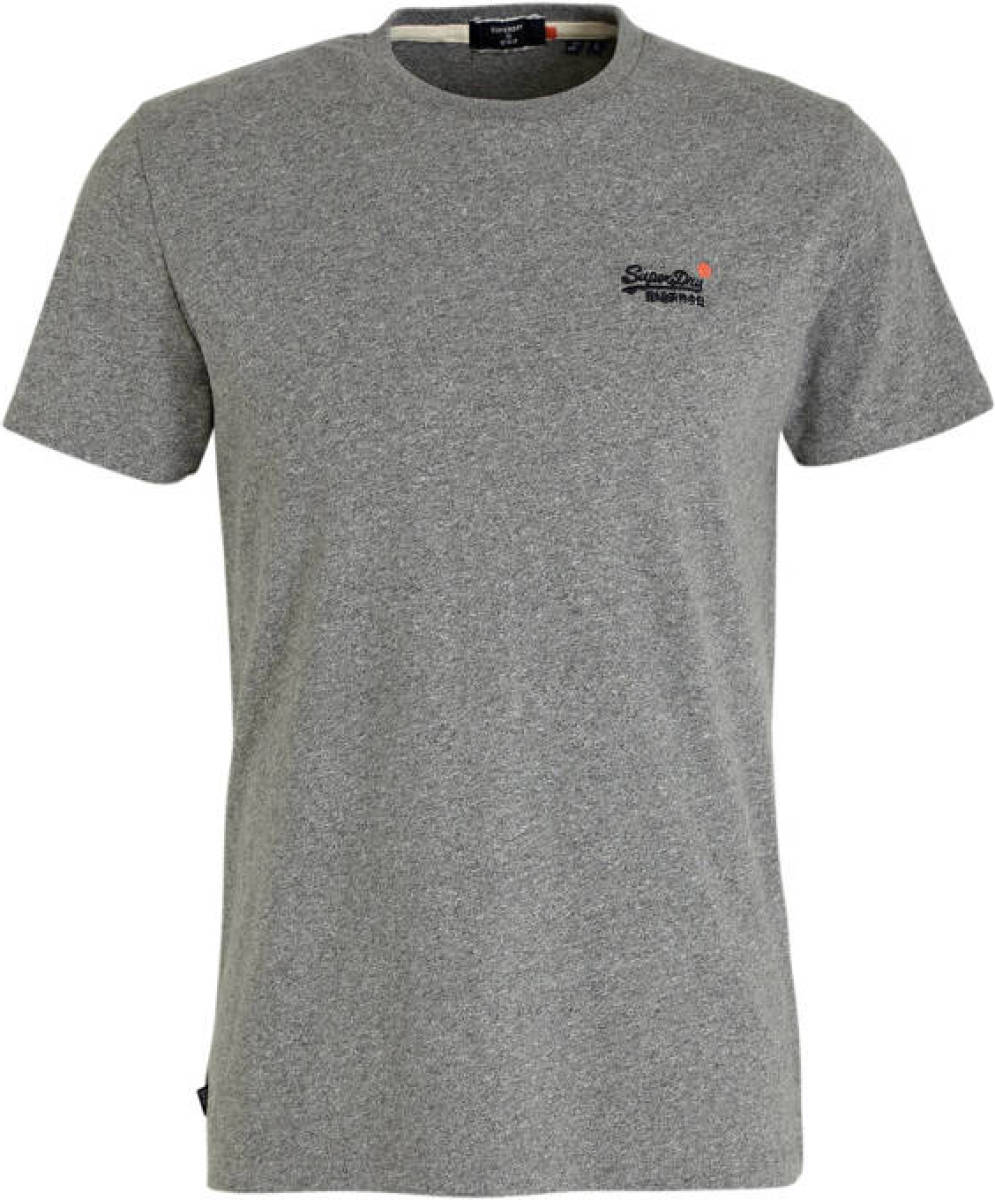 Superdry T-shirt grijs melange