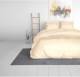 Sleeptime Elegance Satijn Geweven Uni - Creme Lits-jumeaux (240 x 220 cm + 2 kussenslopen) Dekbedovertrek