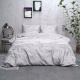Sleeptime Elegance Satijn Geweven Uni - Wit Lits-jumeaux (240 x 220 cm + 2 kussenslopen) Dekbedovertrek