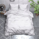 Sleeptime Elegance Satijn Geweven Uni - Wit Lits-jumeaux (240 x 220 cm + 2 kussenslopen) Dekbedovertrek